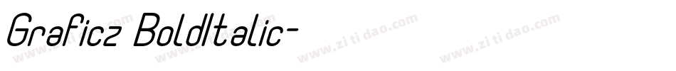 Graficz BoldItalic字体转换